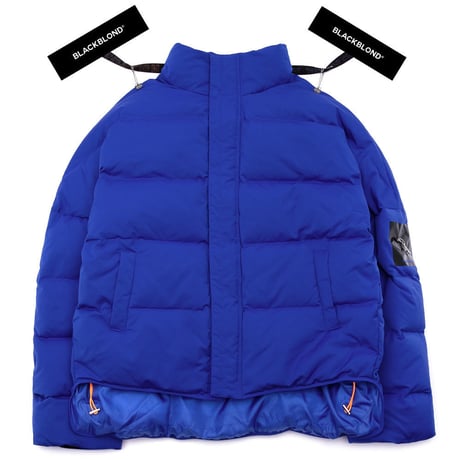 『BLACKBLOND』 　パッチショートダックダウンジャケット (Blue)