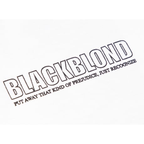 『BLACKBLOND』 イノセントシャドーショートスリーブ Tシャツ (White)