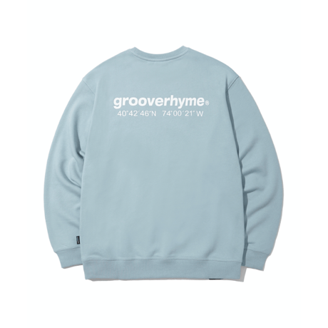 『grooverhyme』 　NYC ロケーションスウェット (Light Blue)