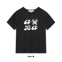 『VETEZE』 　ABA Star Ribbon Half Tshirt  (Black)