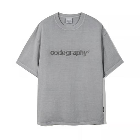 『Code:graphy』 　pigment  codegraphy logo t-shirt (Gray)
