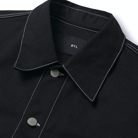 『 BY:L 』 　ステッチコープトラッカージャケット  (Black)