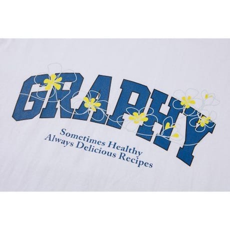 『Code:graphy』 　フラワーロゴ Tシャツ (White)