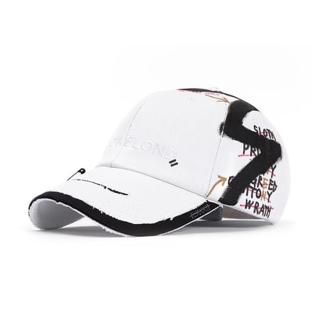 『BLACKBLOND』Solid Oxford 7 Sins Graffiti Cap