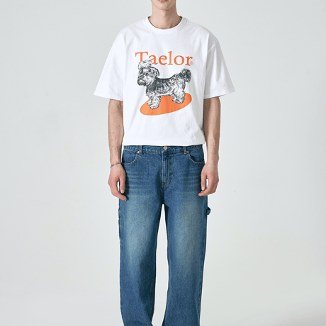 『GROOVE RHYME』 taelor series shihtzu t-shirts (Orange)