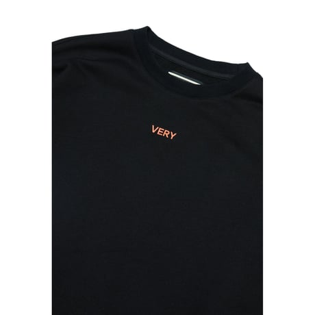 『Verynineflux』   ストライプレイヤードTシャツ (Black)