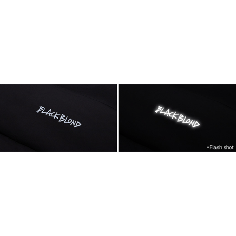 『BLACKBLOND』 　パッチショートダックダウンジャケット (Black)