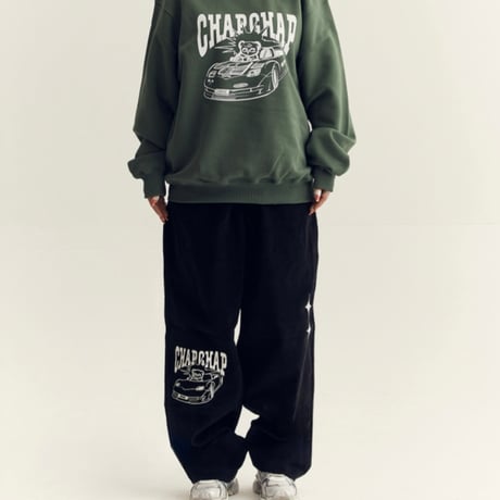 『CHAP CHAP』 　レーシングベアコーデュロイパンツ (Black)