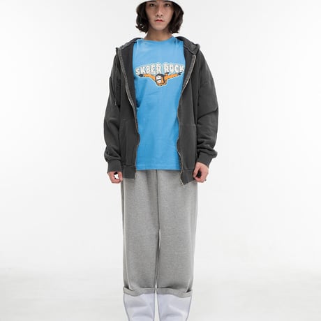 『SK8ER ROCK』 　parasuit short sleeve tee (Sky Blue)