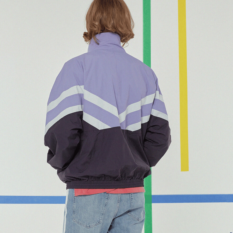 ヴェトモン 18AW ロゴテープカラーブロックトラックジャケット VETEMENTS - ヴェトモン 18AW ロゴテープカラーブロックトラック