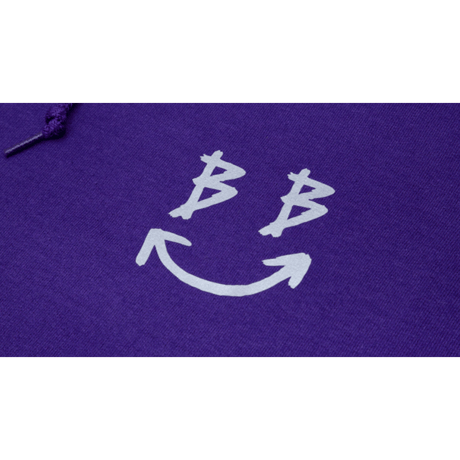 『BLACKBLOND』 　リフレクションクラシックスマイルロゴパーカー (Purple)