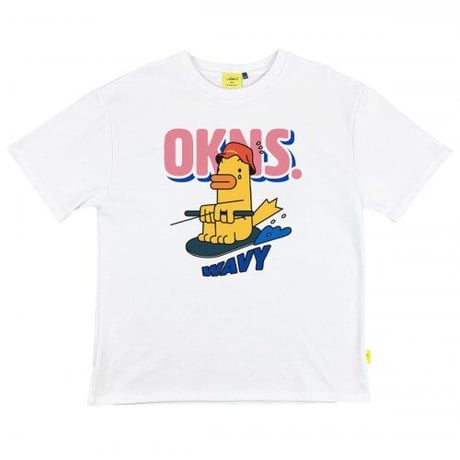『OKENS SEOUL 』 Fury Seoul Fury Bird Wavy TEE (White)