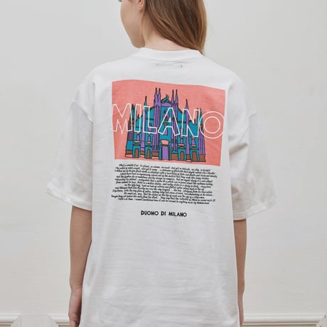 『Verynineflux』 ドゥオモアートワーク Tシャツ (White)