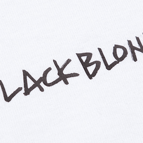 『BLACKBLOND』 イノセントボックスロゴショートスリーブ Tシャツ (White)
