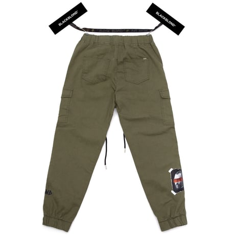 『BLACKBLOND』 　ブルータルカーゴジョガーパンツ (Khaki)