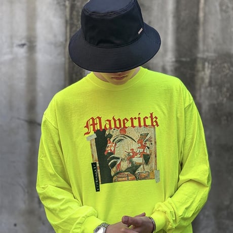 『BLACKBLOND』 　マーベリックロングスリーブ Tシャツ (Neon)