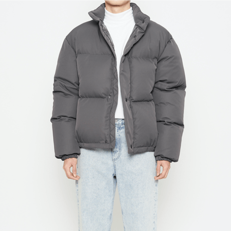『HIFIFNK』  ダウンパッファジャケット (Dust Grey)