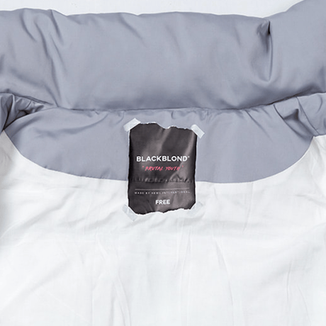Blackblond Reflective Logo Oversize Short Padding (Gray)