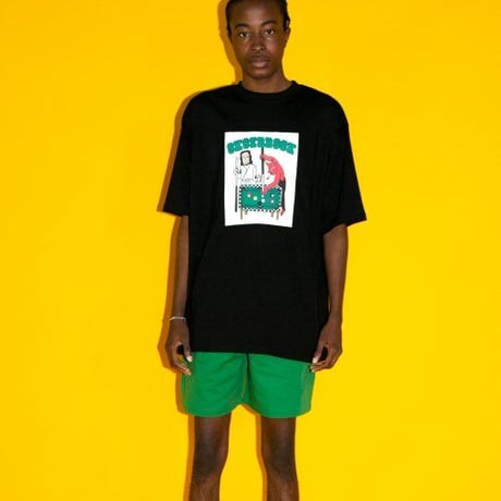 『SK8ER ROCK』 　プレイイングプール半袖 Tシャツ (Black)