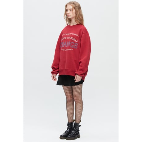 『Verynineflux』 スナァグスウェット (Burgundy)