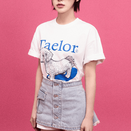 『GROOVE RHYME』 taelor series maltese t-shirts (Blue)