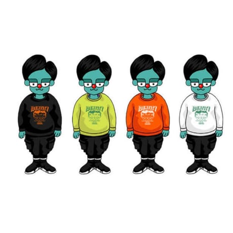 『TRIPSHION』 　トリプルゼントルマンロング Tシャツ (Neon)
