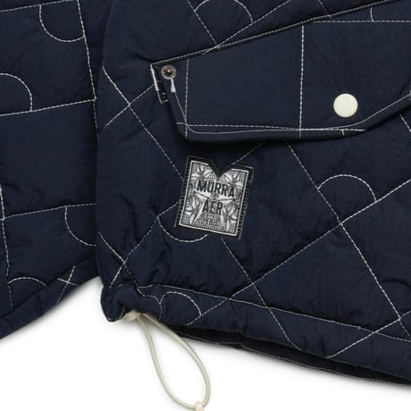 『MURRA AER 』  halogen quilted short blouson (Navy)