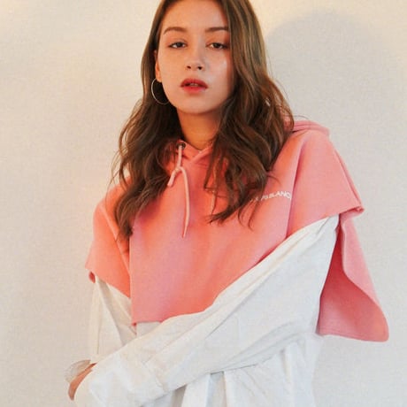 『LOUPS BLANCS』レイヤードフードボレロ (Pink)