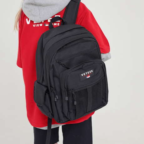 『VETEZE』 　レトロスポーツバッグ2 (Black)