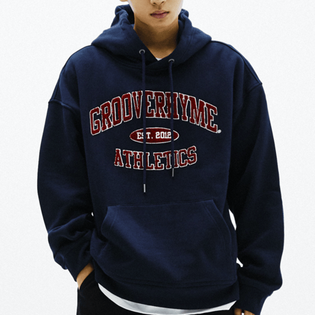 『grooverhyme』 　アスレチックスパーカー (Navy)