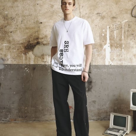 『SLOW RECORD HOUSE』　SRH Tシャツ (White)