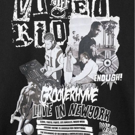 『GROOVE RHYME』 video kid live in NY sweatshirt (Black)