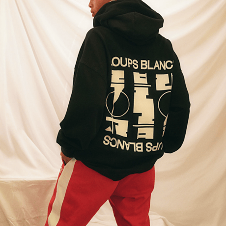 『LOUPS BLANCS』SIDE LINE ZIPPER TRACK PANTS (Red)