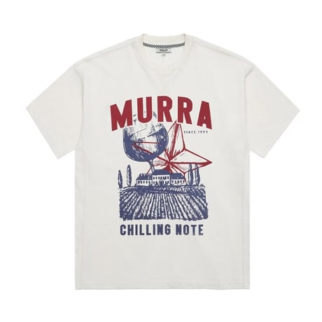 『MURRA AER 』  ラスチックムラロゴTシャツ (White)