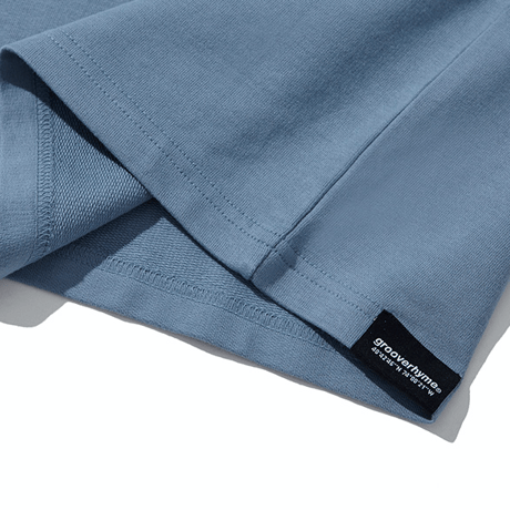 『grooverhyme』 　NYC ロケーションロングスリーブ Tシャツ (Blue)