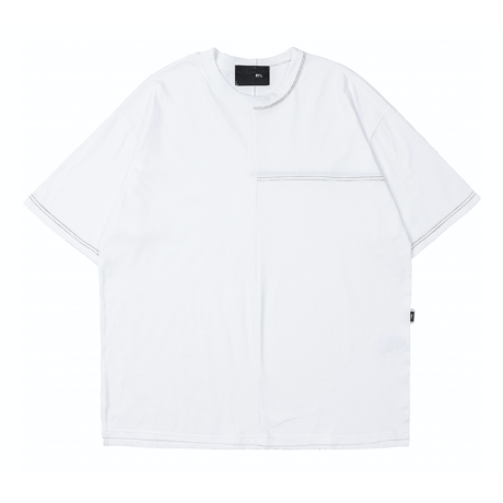 『 BY:L 』    ステッチアンネックTシャツ (White)