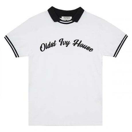 『VETEZE』 　オールドアイビークラシックカラーハーフ Tシャツ  (White)