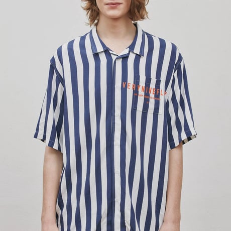 『Verynineflux』 ベリーショートスリーブシャツ (Blue)