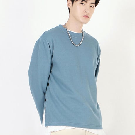 『 BY.L 』    ラウンドオープンニット (SkyBlue)