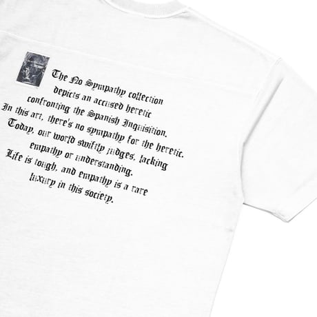 『BLACKBLOND』　crushed faith pigment t-shirt (White)