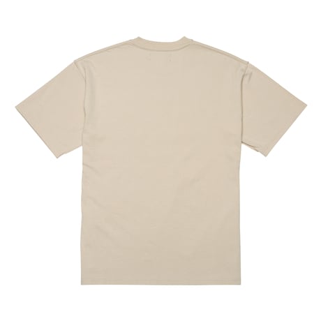 『Verynineflux』 パッチリバース Tシャツ (Beige)