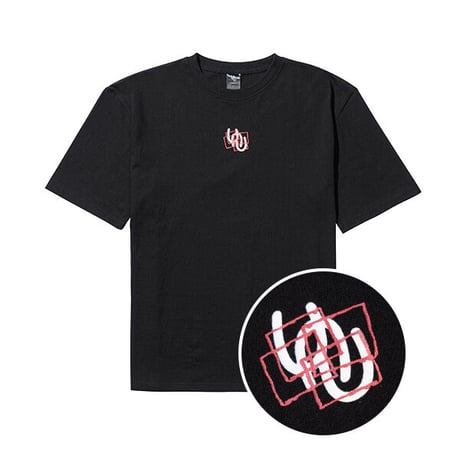 『CORUNU』  スクエアスターショートスリーブ Tシャツ (Black)