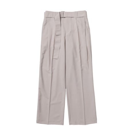 『BY.L 』 ベルトワンタックワイドスラックスパンツ (Sand Beige)