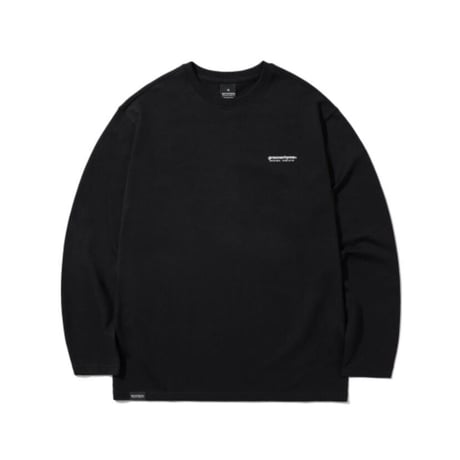 『grooverhyme』 　NYC ロケーションロングスリーブ Tシャツ (Black)