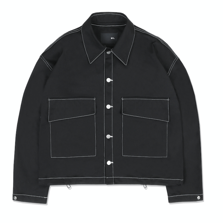 『 BY:L 』 　ステッチクロップジャケット  (Black)