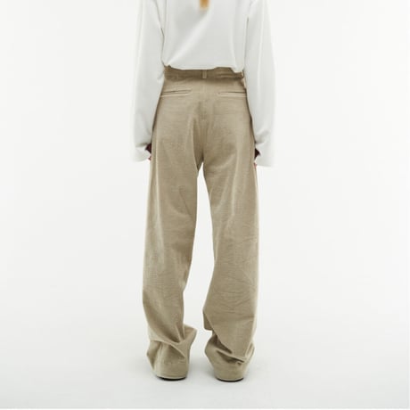 『HIFIFNK』  コーデュロイスナップパンツ (Beige)