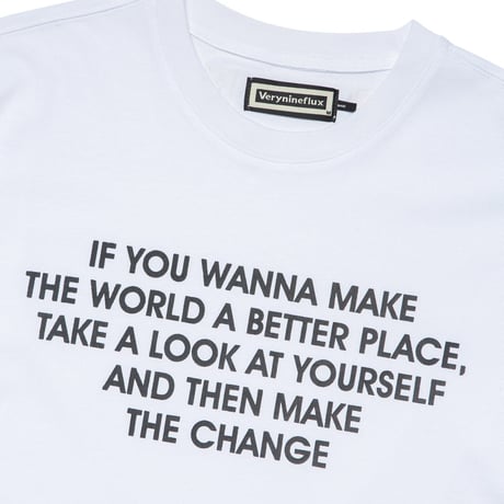 『Verynineflux』  インストラクション  Tシャツ (White)
