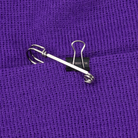 Blackblond BBD Side Patch Long Beanie (Purple)