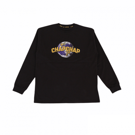 『CHAP CHAP』 　ユニバーサルチャップロングスリーブ Tシャツ (Black)