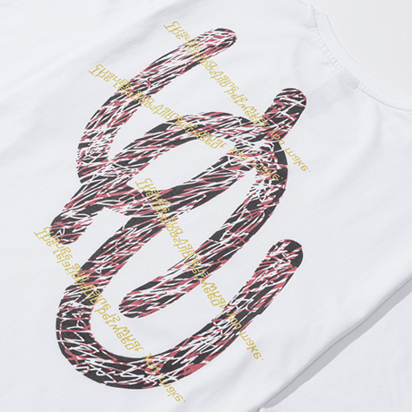 『CORUNU』  ブロークンロゴショートスリーブ Tシャツ (White)